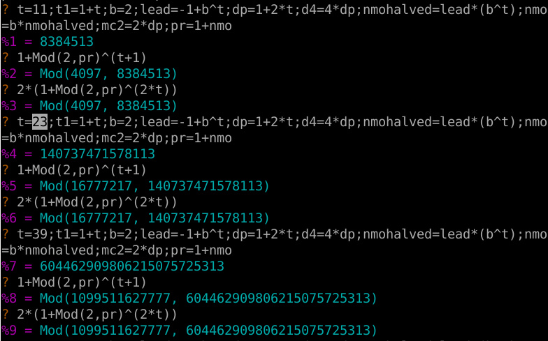 calculation mod showing numeric output