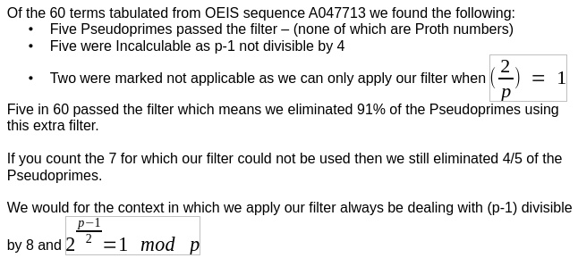 Summary of counts and conclusions based on the 60 items tested